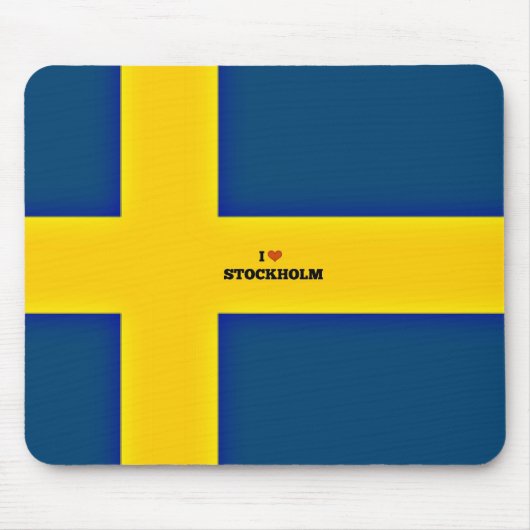 I Liebe Stockholm Mousepad (Vorne)