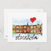 I Liebe Stockholm Postkarte (Vorne/Hinten)