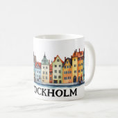 I Liebe Stockholm | Schweden | Kaffee Kaffeetasse (VorderseiteRechts)