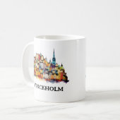 I Liebe Stockholm | Schweden | Kaffee Kaffeetasse (Vorderseite Links)