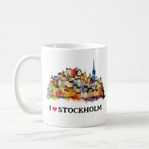 I Liebe Stockholm Schweden Kaffee Kaffeetasse