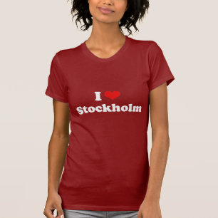 I Liebe-Stockholm-T-Shirt Weiß-T-Shirt T-Shirt