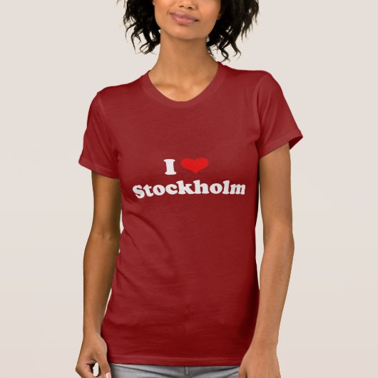 I Liebe-Stockholm-T-Shirt Weiß-T-Shirt T-Shirt (Vorderseite)