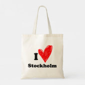 I Liebe Stockholm Tragetasche (Rückseite)