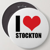 I Liebe Stockton Button (Vorne & Hinten)