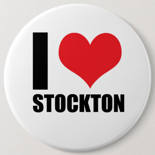 I Liebe Stockton Button