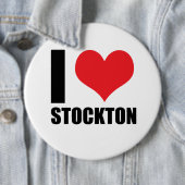 I Liebe Stockton Button (Beispiel)