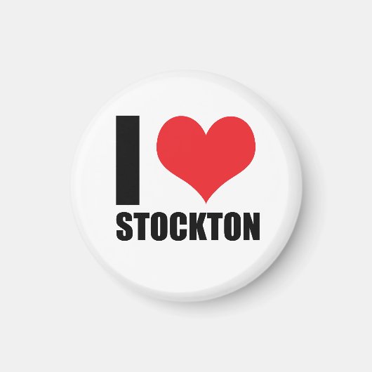 I Liebe Stockton Magnet (Vorne)