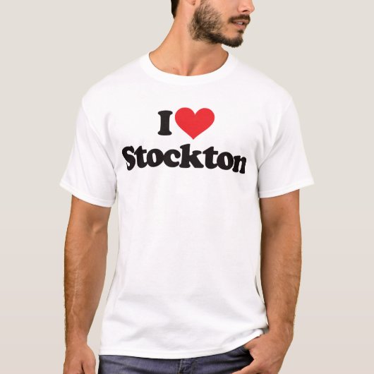 I Liebe Stockton T-Shirt (Vorderseite)