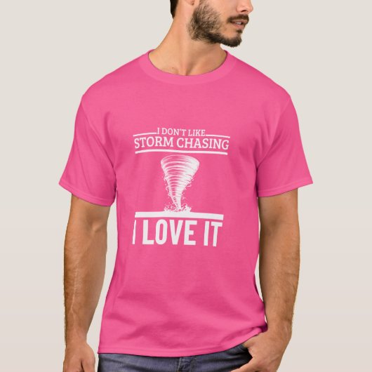 I Liebe Storm Chasing Funny Tornado T-Shirt (Vorderseite)