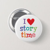 I Liebe Storytime T - Shirts u. Geschenke Button (Vorne & Hinten)