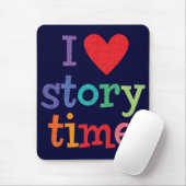 I Liebe Storytime T - Shirts u. Geschenke Mousepad (Mit Mouse)