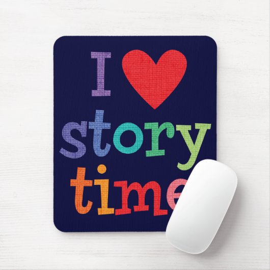 I Liebe Storytime T - Shirts u. Geschenke Mousepad (Mit Mouse)