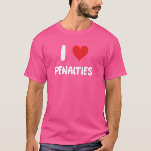 I Liebe Strafen - Heart Hockey Player Sport Goali T-Shirt