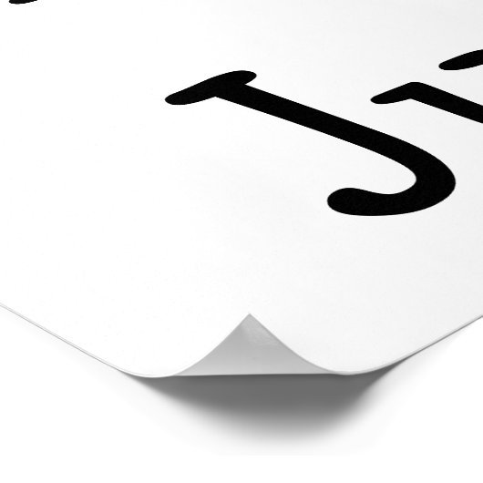 I Liebe Strafjustiz Poster (Ecke)