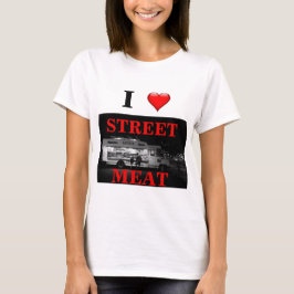 I Liebe-Straßen-Fleischt-shirt. T-Shirt