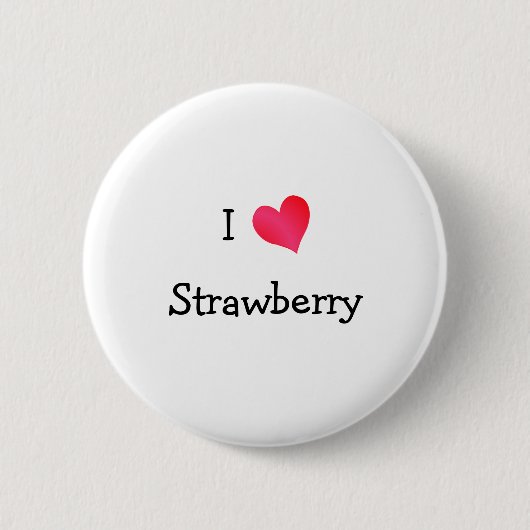 I Liebe Strawberry Button (Vorderseite)