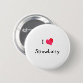 I Liebe Strawberry Button (Vorne & Hinten)