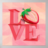 I LIEBE STRAWBERRY | Poster (Vorne)