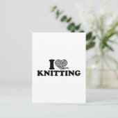 I Liebe Stricken Postkarte (Stehend Vorderseite)