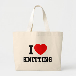 I Liebe-strickende Tasche