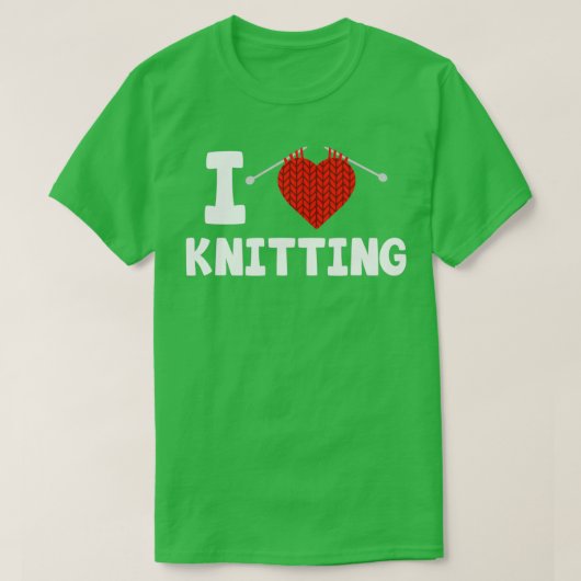 I Liebe StrickenTShirt T-Shirt (Design vorne)