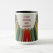 I Liebe-Strickenu. Häkelarbeit-Tasse Tasse (Zentrum)