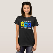 I Liebe Strickgarn Stricken T-Shirt (Vorne ganz)