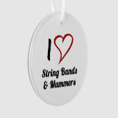 I Liebe String Bands & Mummers Ornament (Vorderseite)