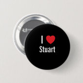 I Liebe Stuart Button (Vorne & Hinten)