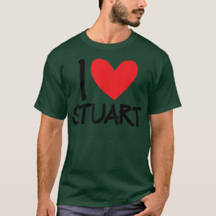I Liebe Stuart Name Personalisiert Men Typ BESTE F T-Shirt