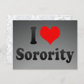 I Liebe Studentinnenverbindung Postkarte (Vorne/Hinten)