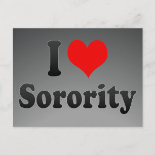 I Liebe Studentinnenverbindung Postkarte