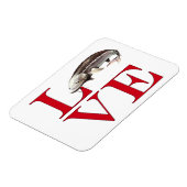 I Liebe Sturgeon Magnet (Linke Seite)