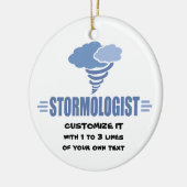 I Liebe Sturme Keramik Ornament (Links)