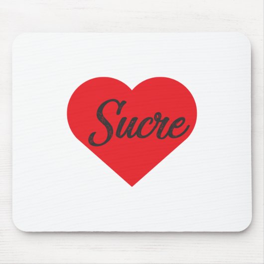 I Liebe Sucre - Bolivien Mousepad (Vorne)