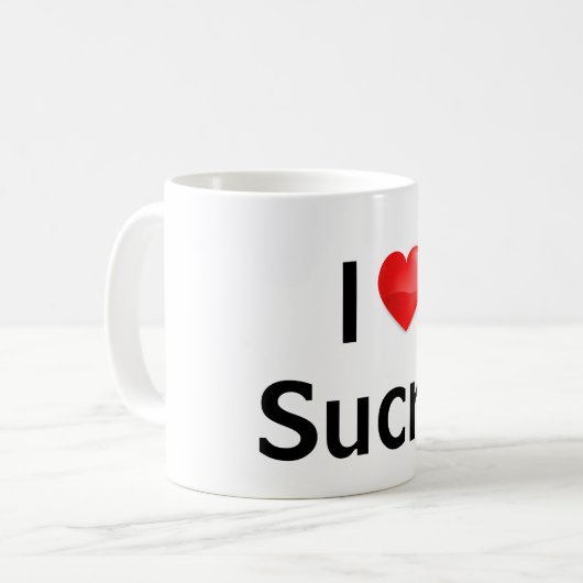 I Liebe Sucre Kaffeetasse (Vorderseite Links)