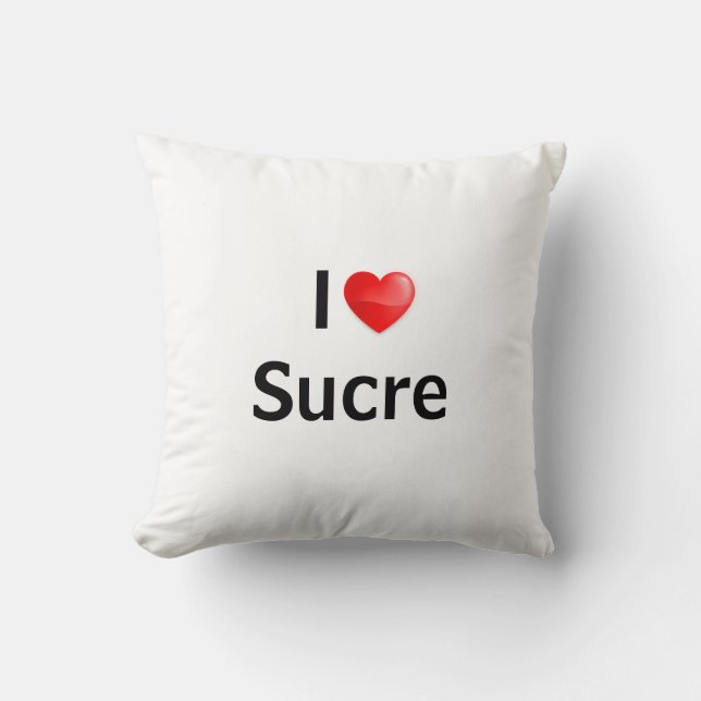 I Liebe Sucre Kissen (Vorderseite)