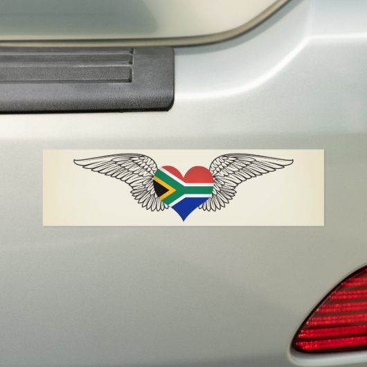 I Liebe Südafrika - Flügel Autoaufkleber (Auf Auto)