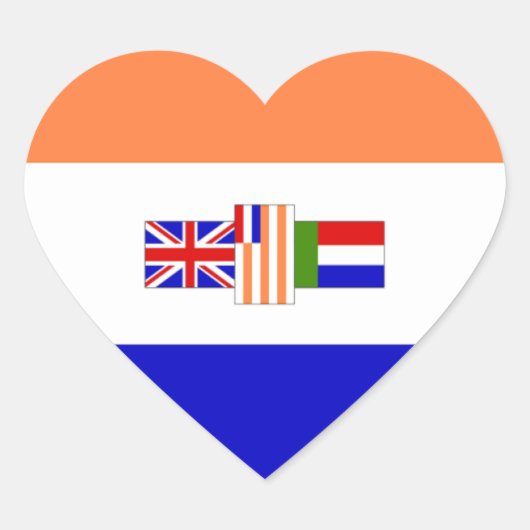 I Liebe Südafrika Herz-Aufkleber (Vorderseite)