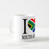 I Liebe Südafrika Kaffeetasse (Vorderseite Links)