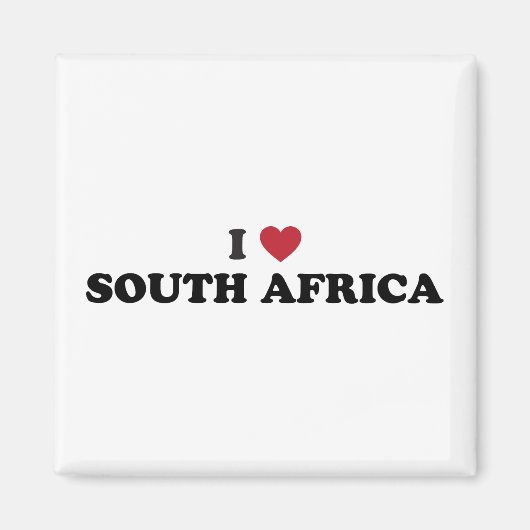 I Liebe Südafrika Magnet (Vorne)