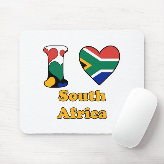 I Liebe Südafrika Mousepad (Mit Mouse)