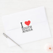 I Liebe Südafrika Quadratischer Aufkleber (Umschlag)