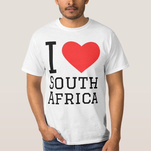 I Liebe Südafrika T-Shirt (Vorderseite)