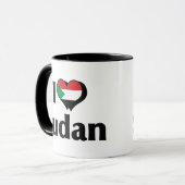 I Liebe "Sudan Flag" Tasse (Vorderseite Links)