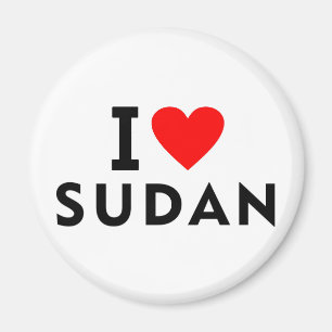 I Liebe Sudan Land wie Herztourismus Magnet