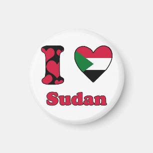I Liebe Sudan Magnet