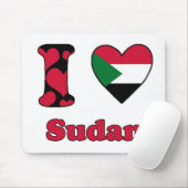 I Liebe Sudan Mousepad (Mit Mouse)