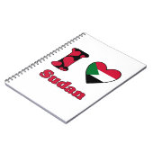 I Liebe Sudan Notizblock (Linke Seite)
